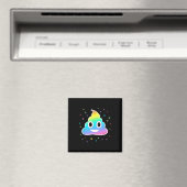 Unicorn Kackte Magic Rainbow Halloween-Kostüm Magnet (In Situ (Geschirrspüler))
