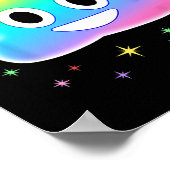 Unicorn Kackte Magic Rainbow Halloween-Kostüm Poster (Ecke)