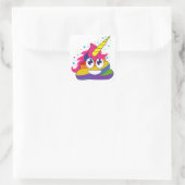 Unicorn Kackte Rainbow Emoji Stickers (Tasche)