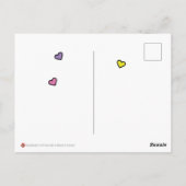 Unicorn-Kaffee und -Cuddles Postkarte (Rückseite)