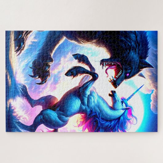 Unicorn-Kampf Puzzle (Horizontal)