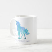 Unicorn Keine Sorge Kaffeetasse (Vorderseite Links)
