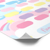 Unicorn Kids Chart | Bonusübersicht für Kinder Poster (Ecke)