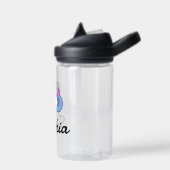 Unicorn Kids Name Personalisiert School Trinkflasche (Links)