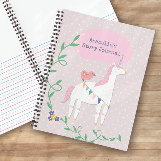 Unicorn Kids Schreib- und Zeichen-Geschichte Notizblock