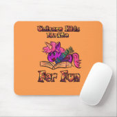 Unicorn Kids schreiben für Spaß Mousepad (Mit Mouse)