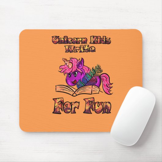 Unicorn Kids schreiben für Spaß Mousepad (Mit Mouse)
