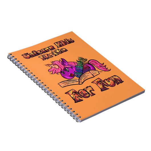 Unicorn Kids schreiben für Spaß Notizblock (Rechte Seite)
