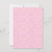 Unicorn Kinderdusche Einladungen Rosa Gold Einhorn (Rückseite)