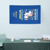 Unicorn Kindergarten Abschluss 1. Klasse Banner (Messeveranstaltung)
