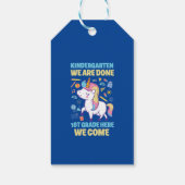 Unicorn Kindergarten Abschluss 1. Klasse Geschenkanhänger (Rückseite)