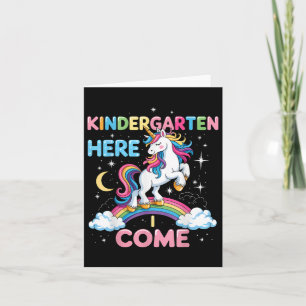 Unicorn Kindergarten Hier komme ich zur Schule Kin Karte