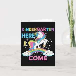 Unicorn Kindergarten Hier komme ich zur Schule Kin Karte