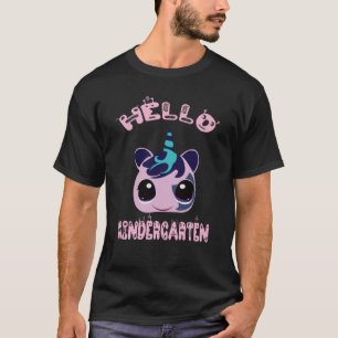 Unicorn Kindergarten Niedlich 1st Day School Boys T-Shirt