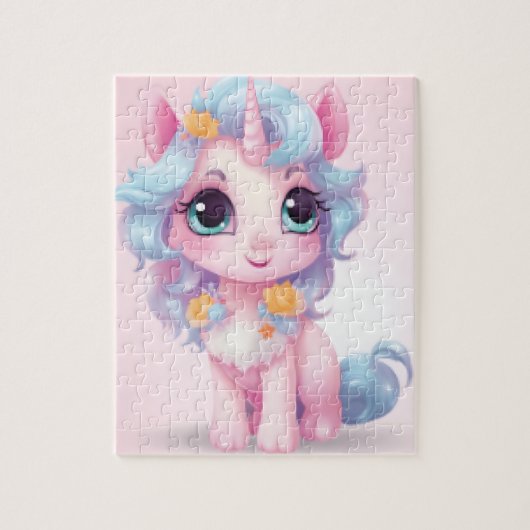 Unicorn-Kinderpuzzle Puzzle (Vertikal)