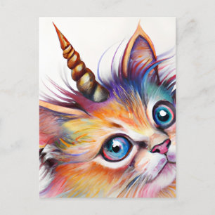 Unicorn Kitten Postkarte