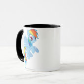 Unicorn Kitten Rainbow Tasse (Vorderseite Links)