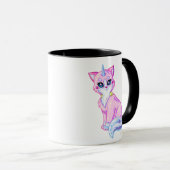 Unicorn Kitten Rainbow Tasse (VorderseiteRechts)