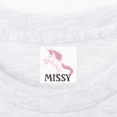 Unicorn Kleines Mädcheneisen auf Etiketten NAME (Befestigt)