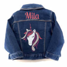 Unicorn Kleinkind Jean Jacket