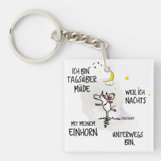 Unicorn - KnochiART Schlüsselanhänger