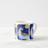 Unicorn "Kunst von Kindern" Espressotasse (Vorderseite Rechts)