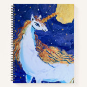 Unicorn "Kunst von Kindern" Notizblock (Vorderseite)