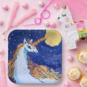 Unicorn "Kunst von Kindern" Pappteller (Party)