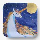 Unicorn "Kunst von Kindern" Pappteller (Vorderseite)