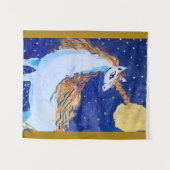 Unicorn "Kunst von Kindern" Wandteppich (Vorderseite (Horizontal))