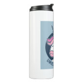 Unicorn Lächeln Thermosbecher (Nach links gedreht)