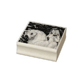 UNICORN, LADY GODIVA, GARTEN DER EDEN RUBBER-BRIEF GUMMISTEMPEL (Stempel)