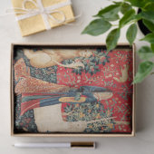 UNICORN,LADY PLAYER ORGAN Red Floral Seidenpapier (Geschenk)