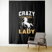 Unicorn Lady Wandteppich (Beispiel)