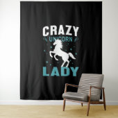 Unicorn Lady Wandteppich (Beispiel)