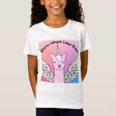 Unicorn-Lama-T - Shirt für Mädchen (Vorderseite)