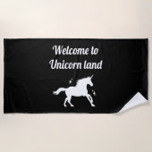 Unicorn land strandtuch (Vorderseite)