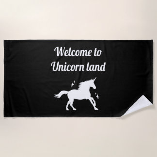 Unicorn land strandtuch