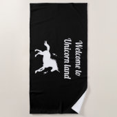 Unicorn land strandtuch (Vorderseite)