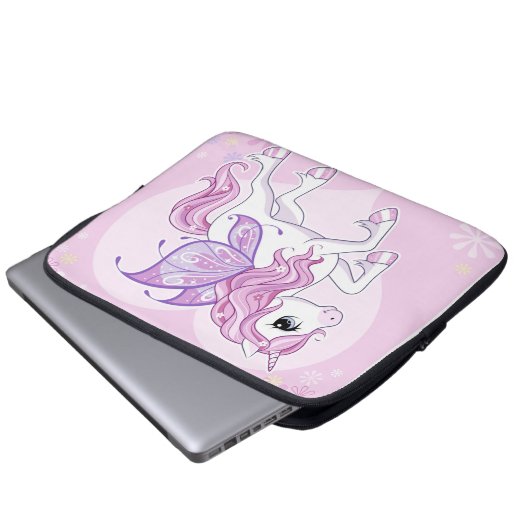 Unicorn Laptop Sleeve (Vorne Knopf)