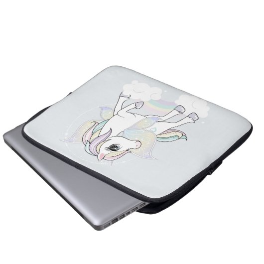 Unicorn Laptop Sleeve (Vorne Knopf)