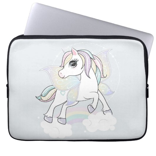 Unicorn Laptop Sleeve (Vorderseite)