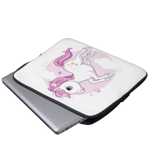 Unicorn Laptop Sleeve (Vorne Knopf)
