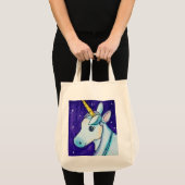 Unicorn-Lebensmittelgeschäft-Tasche Tragetasche (Vorderseite (Produkt))
