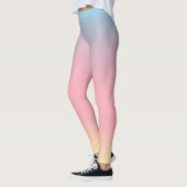 Unicorn-Leggings - PastellOmbre Steigung Leggings (Links)