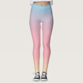 Unicorn-Leggings - PastellOmbre Steigung Leggings (Vorderseite)