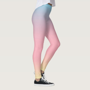 Unicorn-Leggings - PastellOmbre Steigung Leggings
