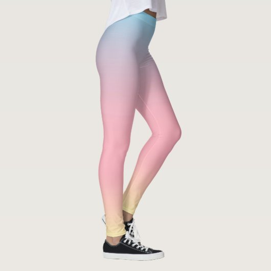 Unicorn-Leggings - PastellOmbre Steigung Leggings (Rechts)