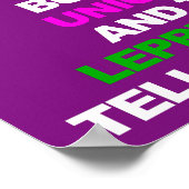 Unicorn Leprechaun Funny Poster Sign (Ecke)