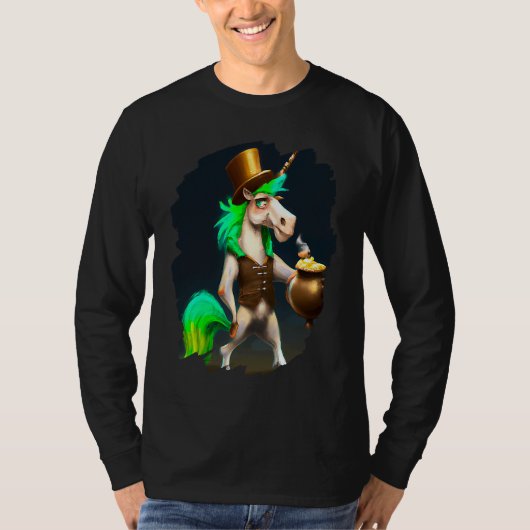 Unicorn Leprechaun  Unicorns St Patricks Day T-Shirt (Vorderseite)